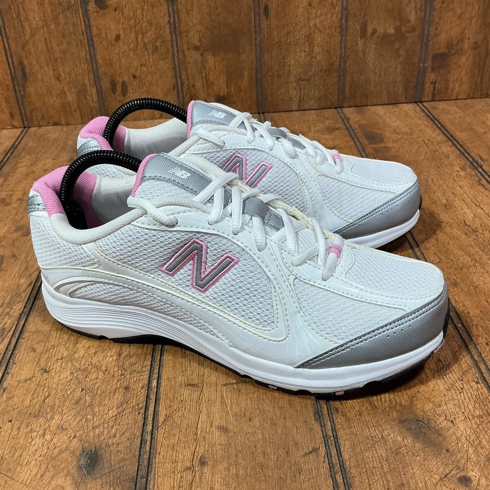 New Balance Womens Running Shoes 496 Size 8.5D White/Pink WW496WP Running Shoes
